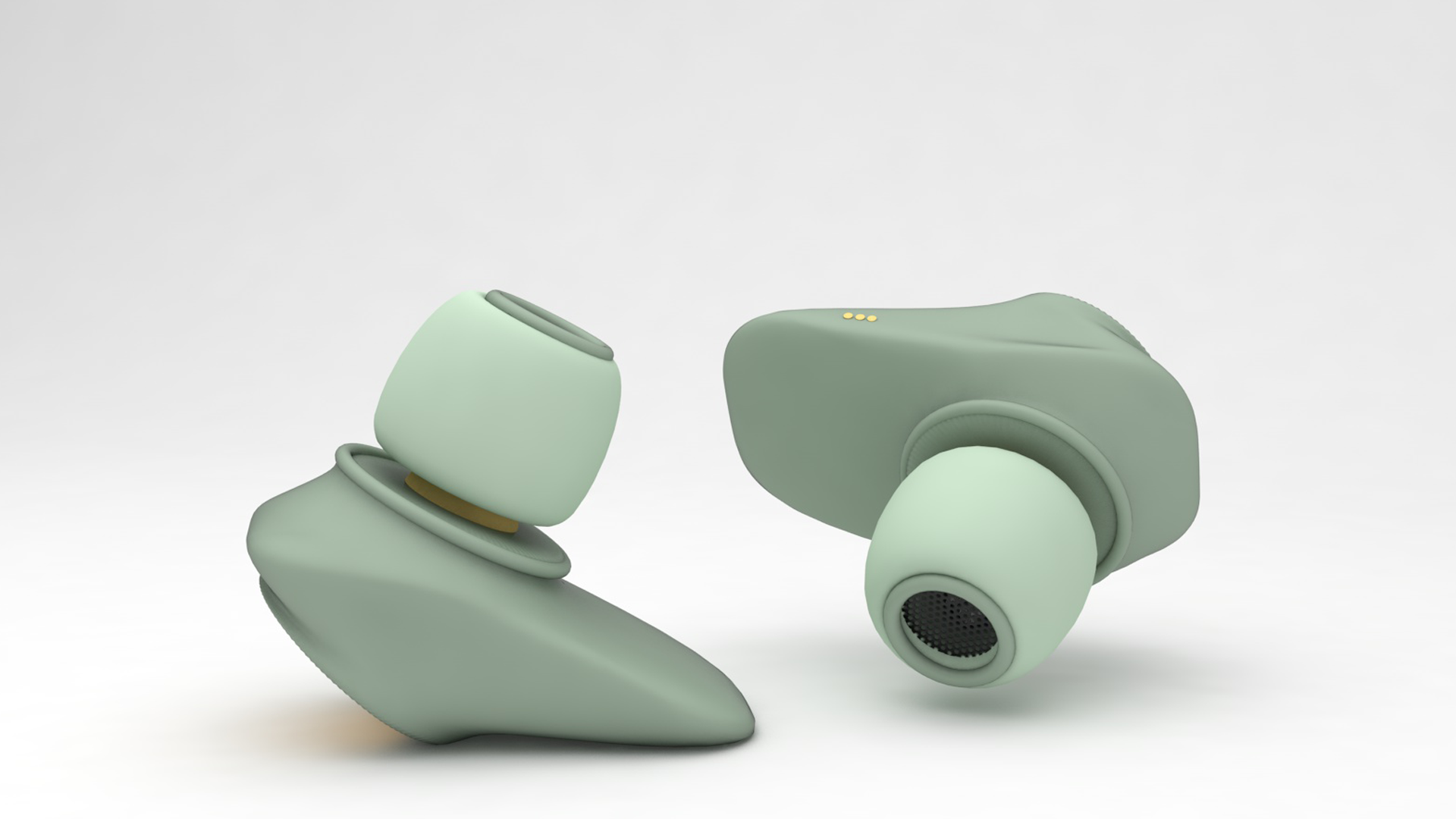 regular view of earbuds