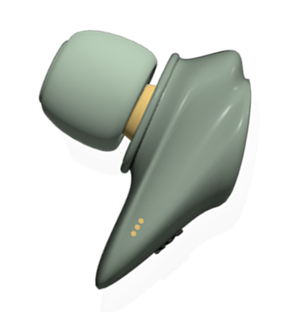 Image of the side profile of the earbuds