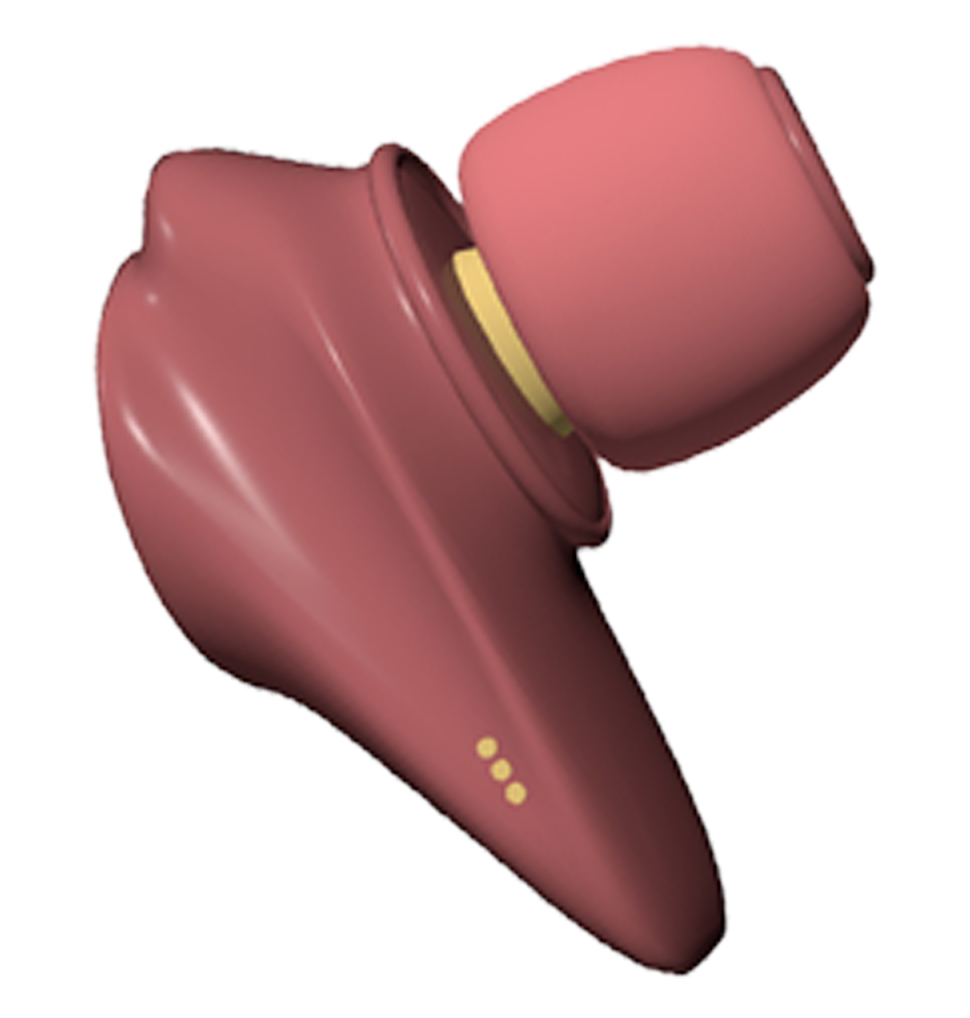 Image of the side profile of the earbuds